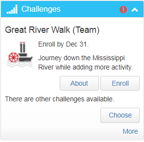 Great River Walk Challenge Widget